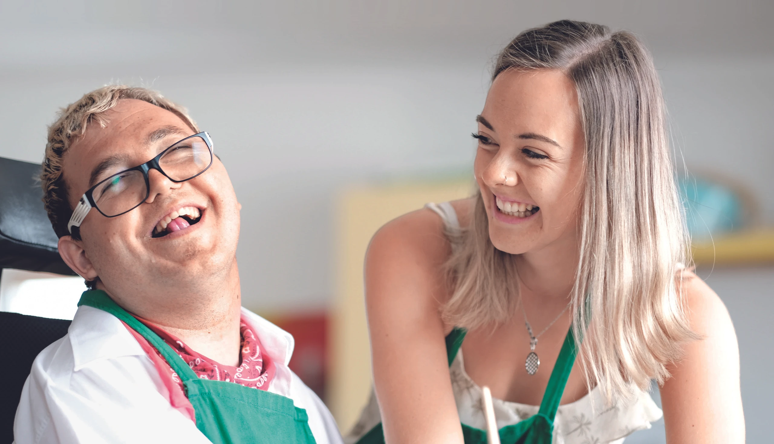 Arbeit mit Menschen mit Behinderung