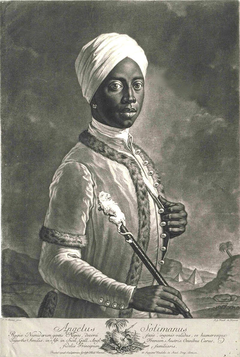© https://de.wikipedia.org/wiki/Angelo_Soliman Blurred image background