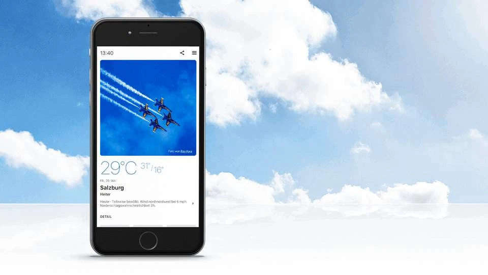 © Today Weather App Blurred image background