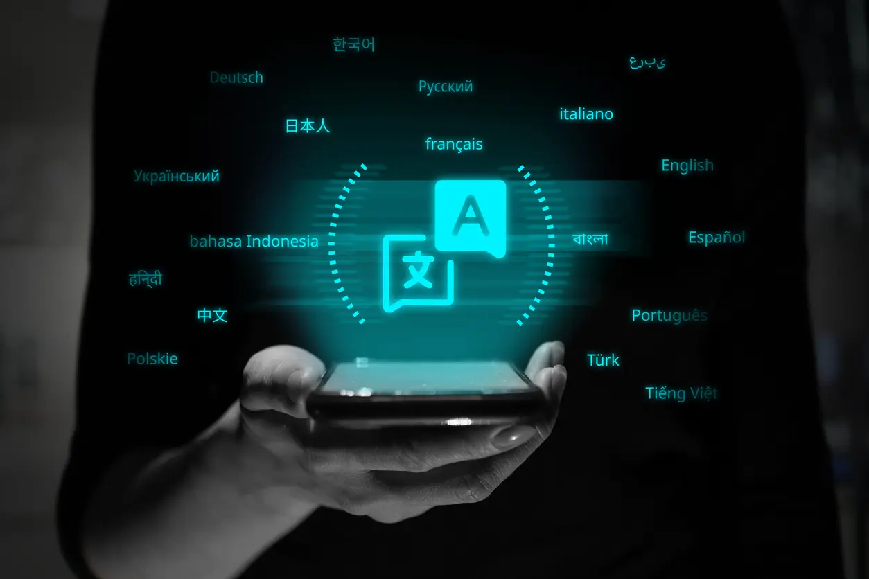 Eine App zum Übersetzen.