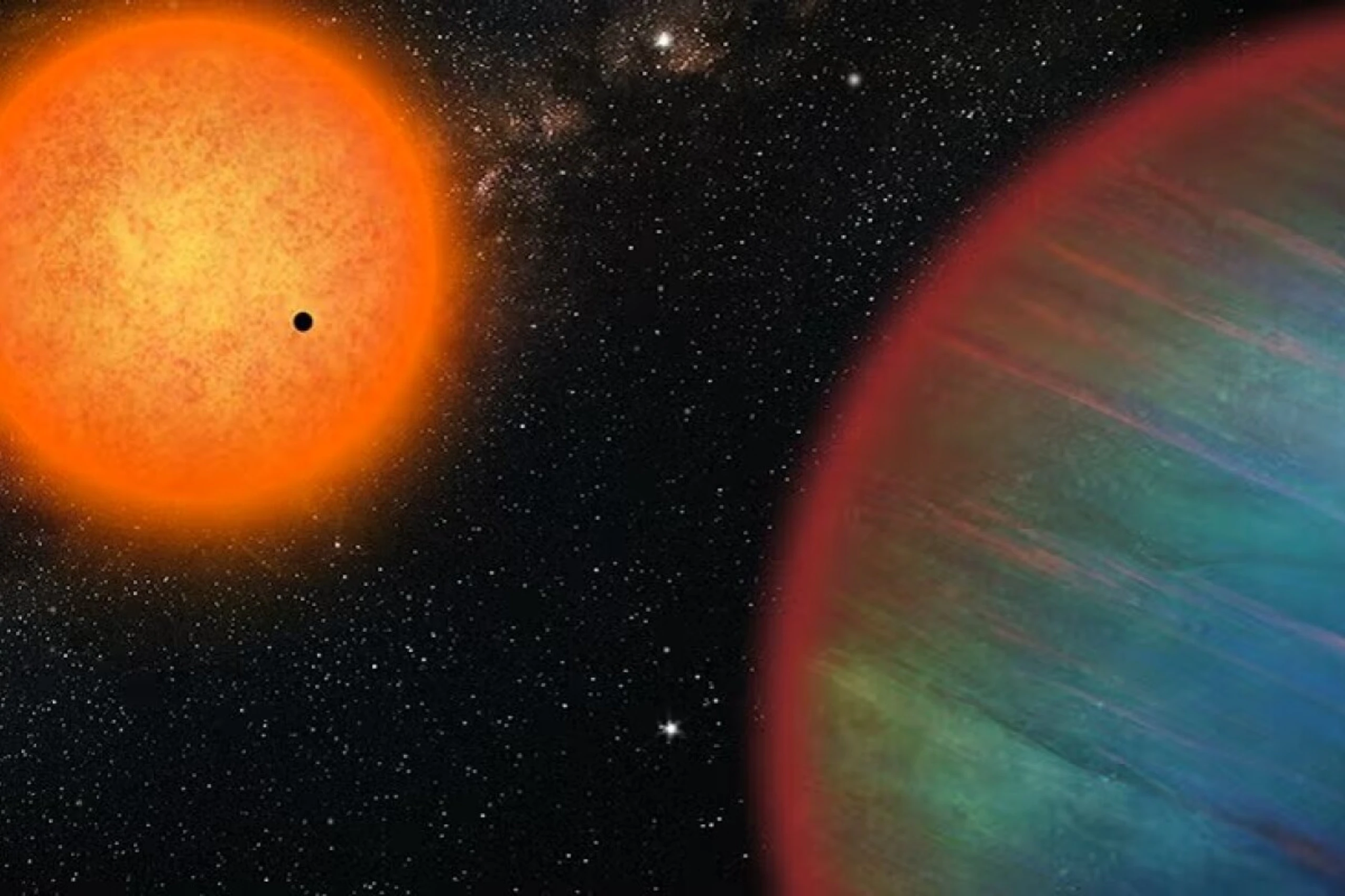 auf um den Stern WASP-132 (Illustration)