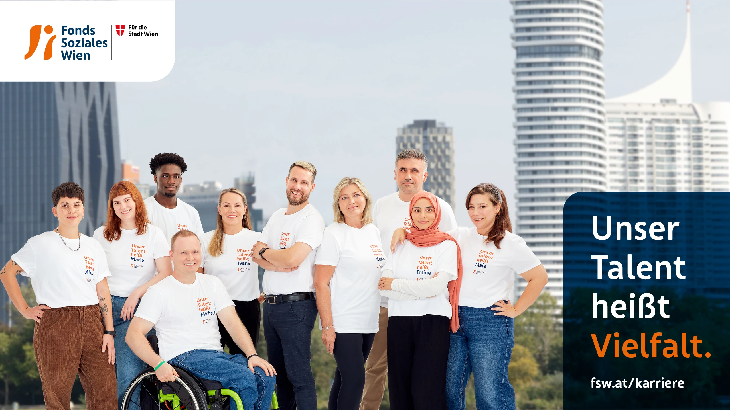 „Unser Talent heißt Vielfalt“ – sinnstiftende Berufe mit Zukunft beim Fonds Soziales Wien