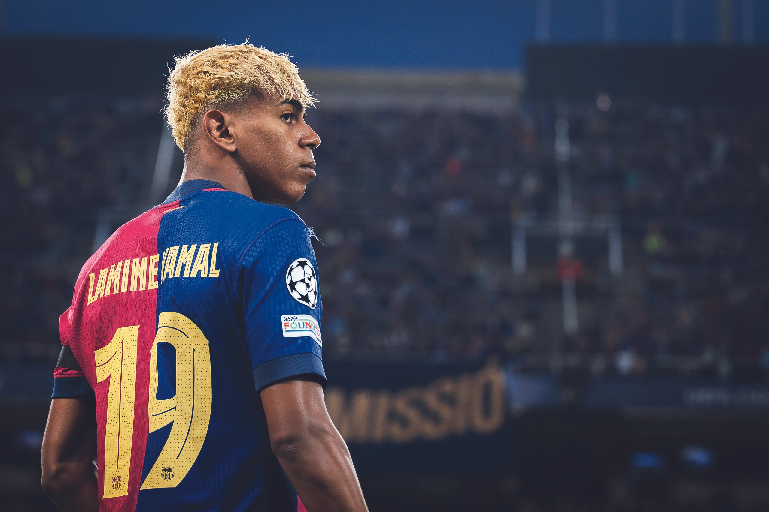 Lamine Yamal (FC Barcelona) im Rückblick vor dem Champions-League-Halbfinale gegen Inter Mailand, Barcelona, 30.04.2025.