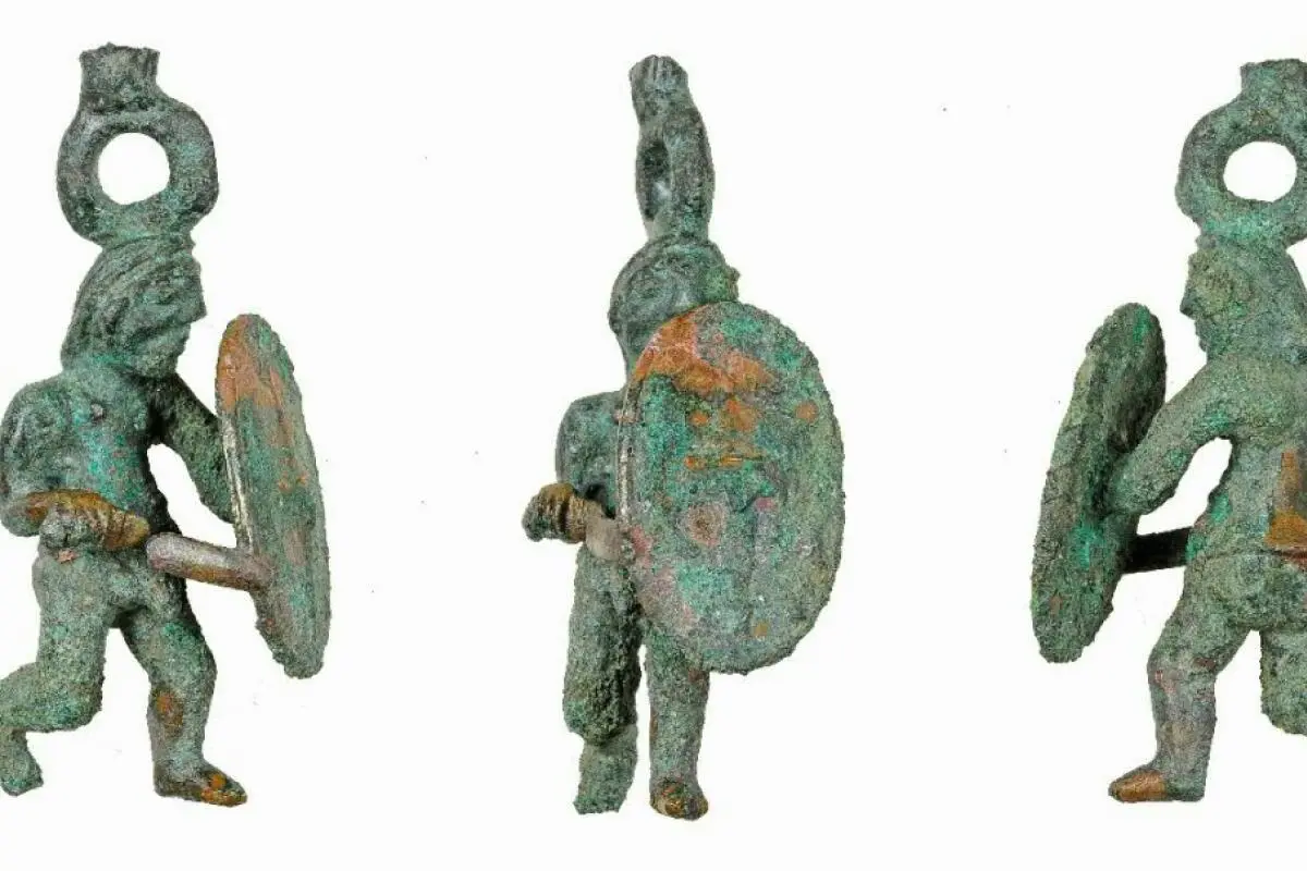 Kriegerstatuette aus einer der am besten erforschten Keltensiedlung Mitteleuropas