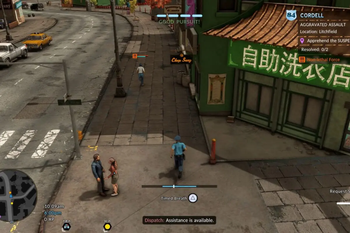 Gespielt wird "The Precinct" aus der Vogelperspektive