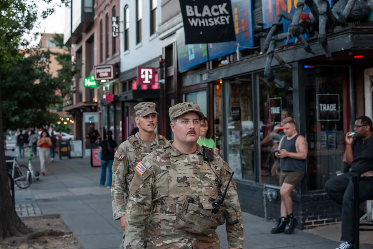 Nationalgardisten ziehen durch Washington