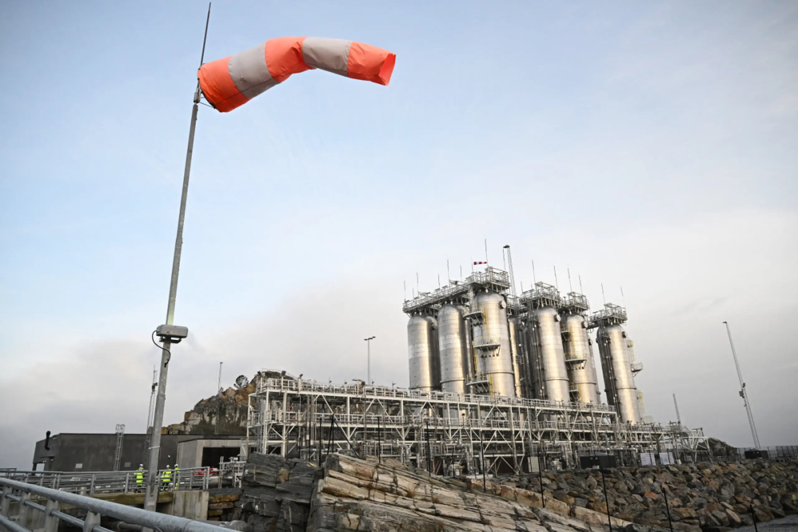 Northern Lights Anlage in Bergen im vorigen Dezember