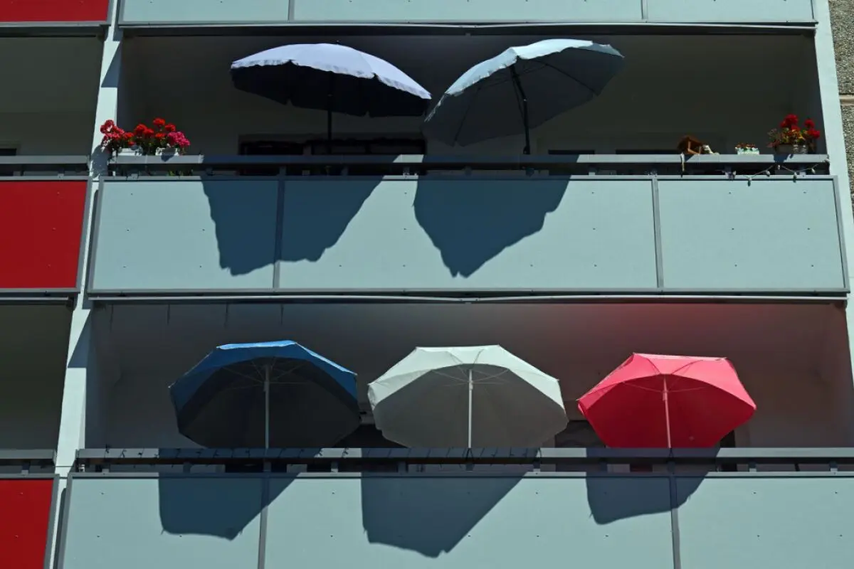 Sonnenschirm als letzte Zuflucht