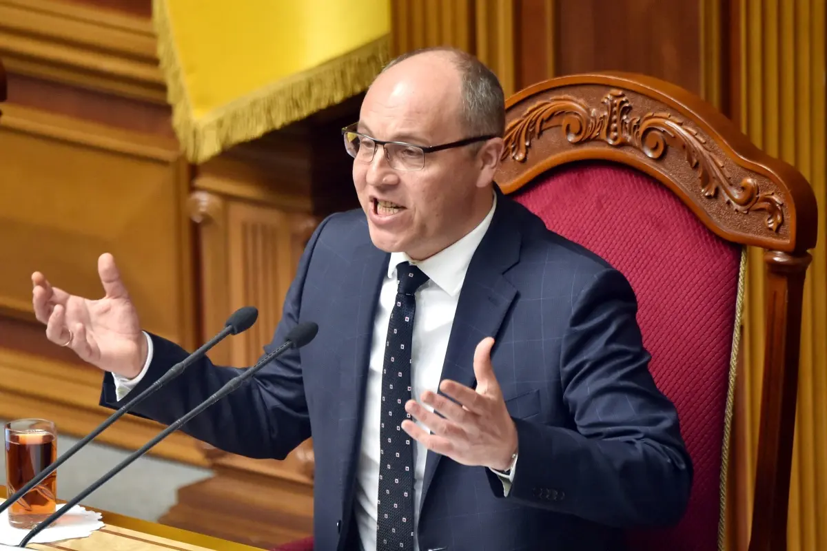 Andrij Parubij im Parlament im Jahr 2019