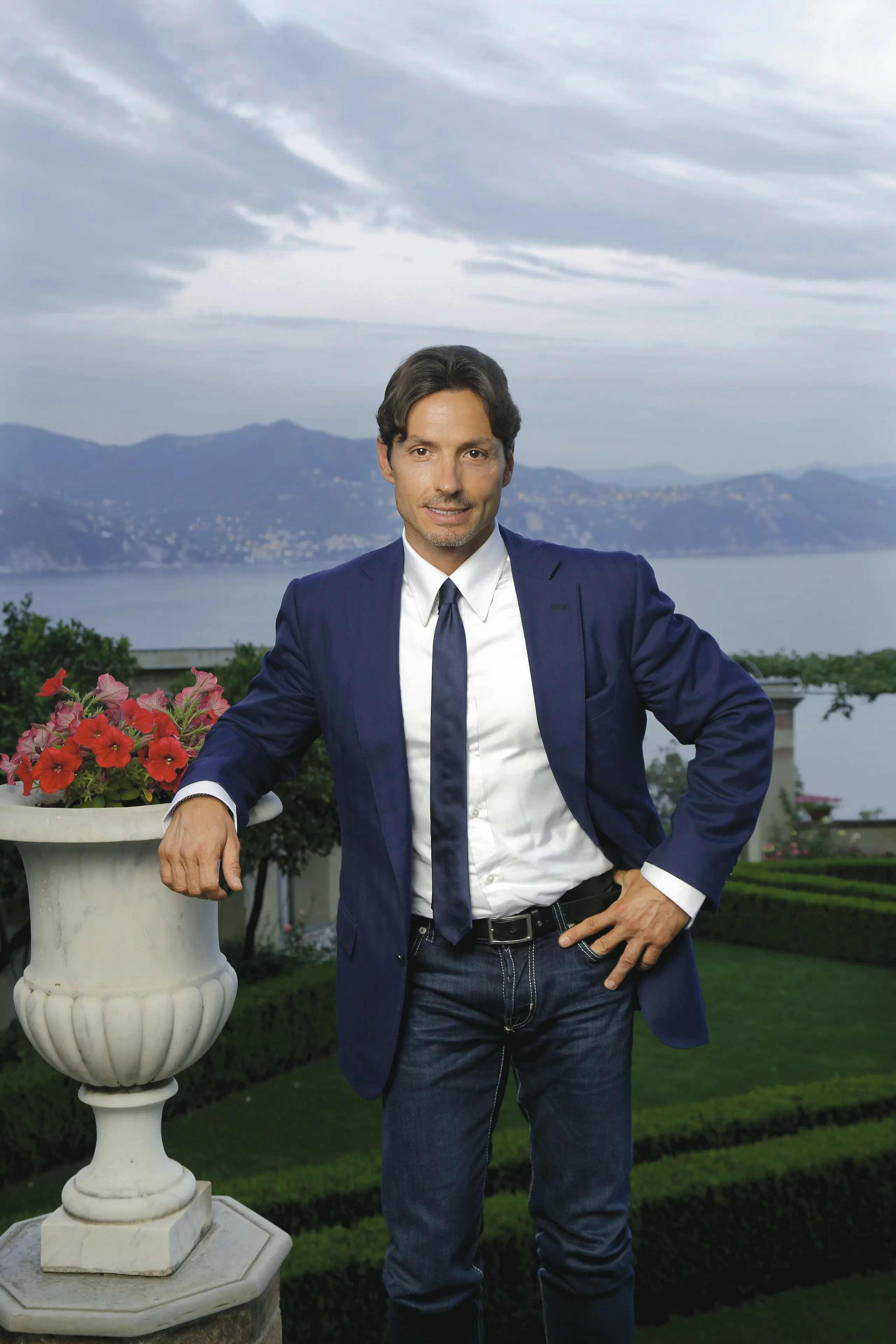 June 10, 2015 - Italia - Entrepreneur Pier Silvio Berlusconi in the Cervara Abbey to present Mediaset Premium. Santa Margherita Ligure, Italy. 2015 Italia PUBLICATIONxINxGERxSUIxAUTxONLY - ZUMAm169 20150610_zac_m169_058 Copyright: xPigixCipellix