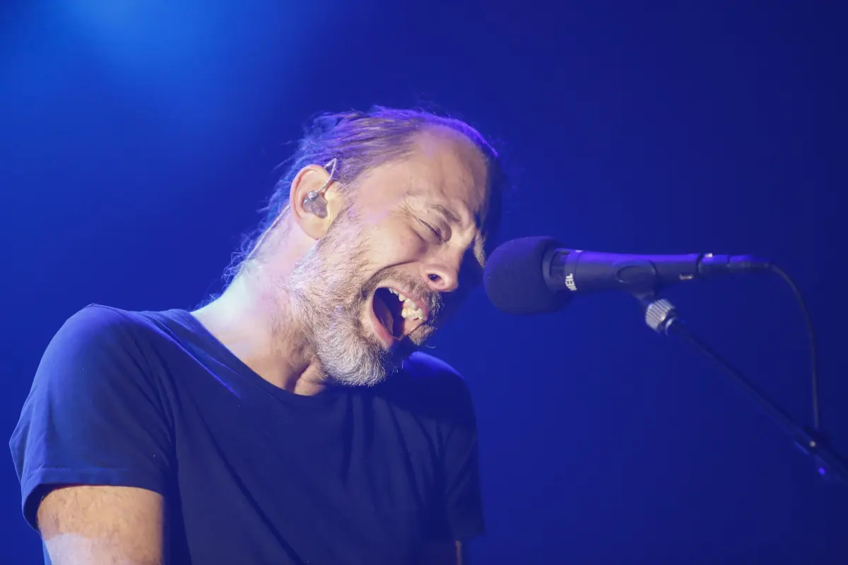 Thom Yorke von Radiohead auf der bisher letzten Tour