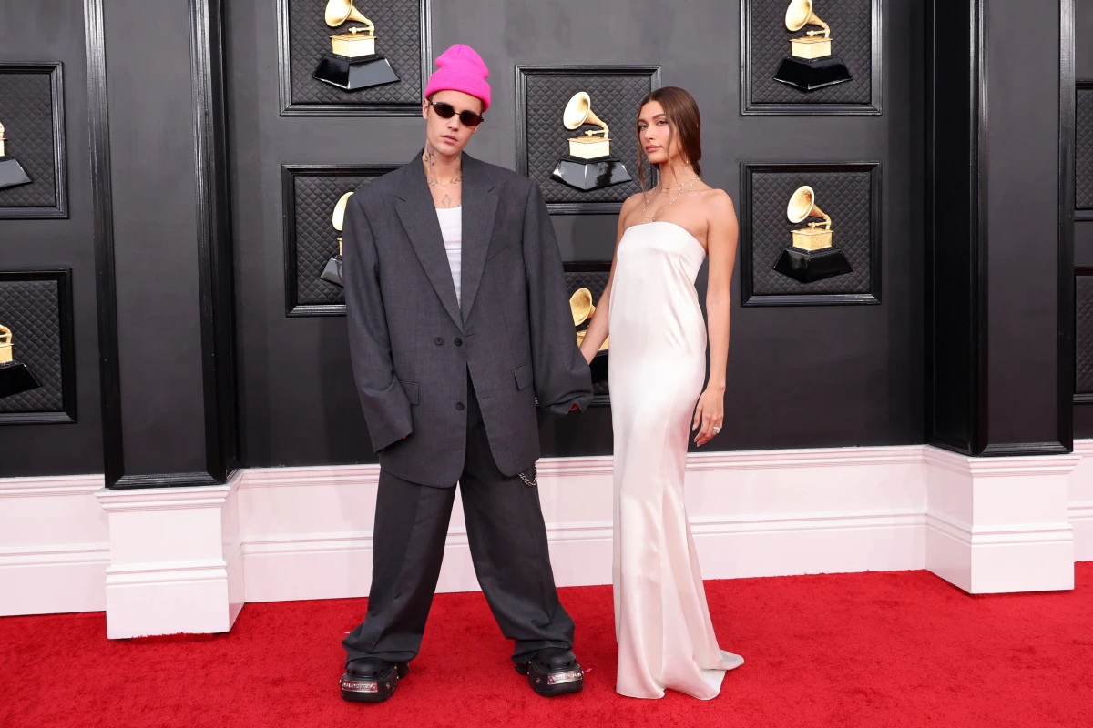 Justin und Hailey Bieber bei den Grammys