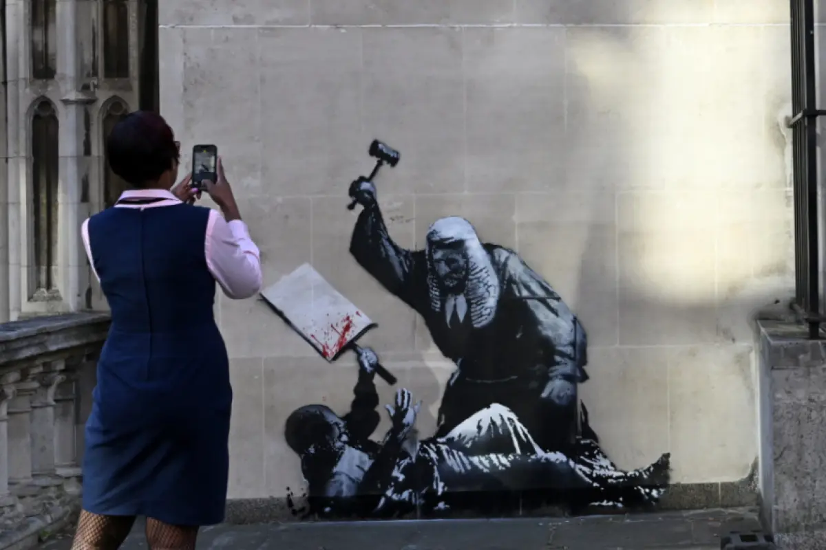 Neues Werk in Bansky-üblicher Drastik
