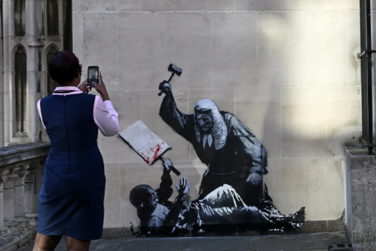Neues Werk in Bansky-üblicher Drastik