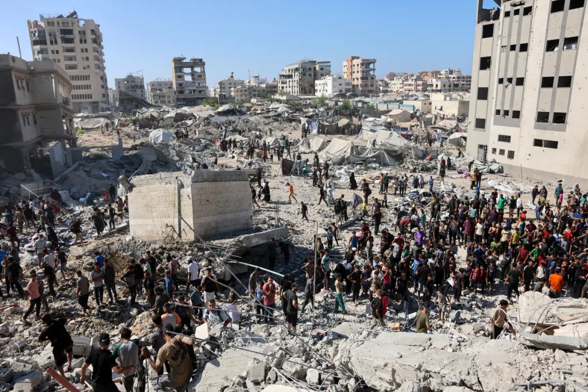 Gaza-Stadt ist bereits von schwersten Zerstörungen geprägt