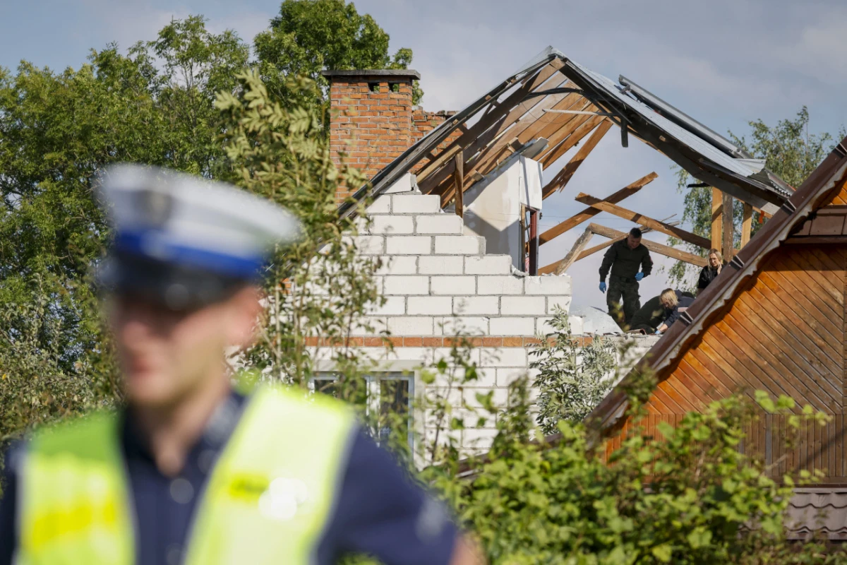 Zerstörungen in Polen durch russische Drohnen