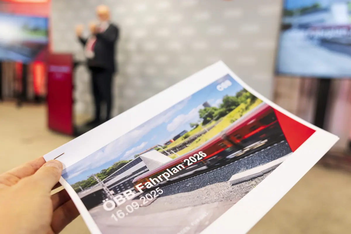 Fahrplanpräsentation der ÖBB für 2026 am Dienstag 16.9.