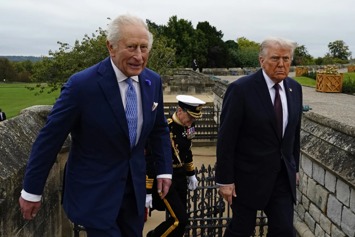 Britischer König Cahles III. und US-Präsident Donald Trump