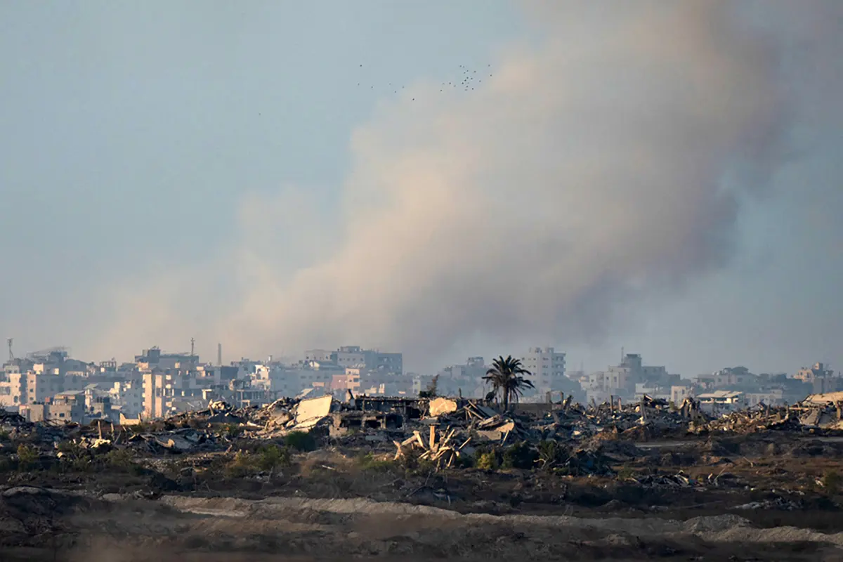 Rauchwolken über dem Gazastreifen