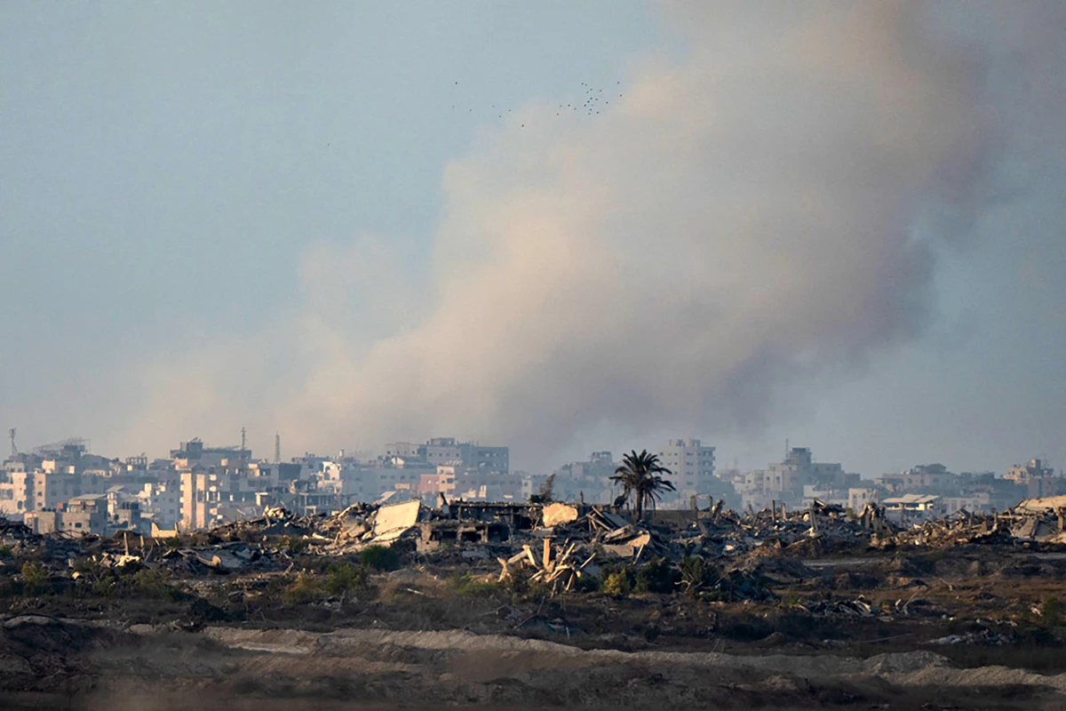 Rauchwolken über dem Gazastreifen