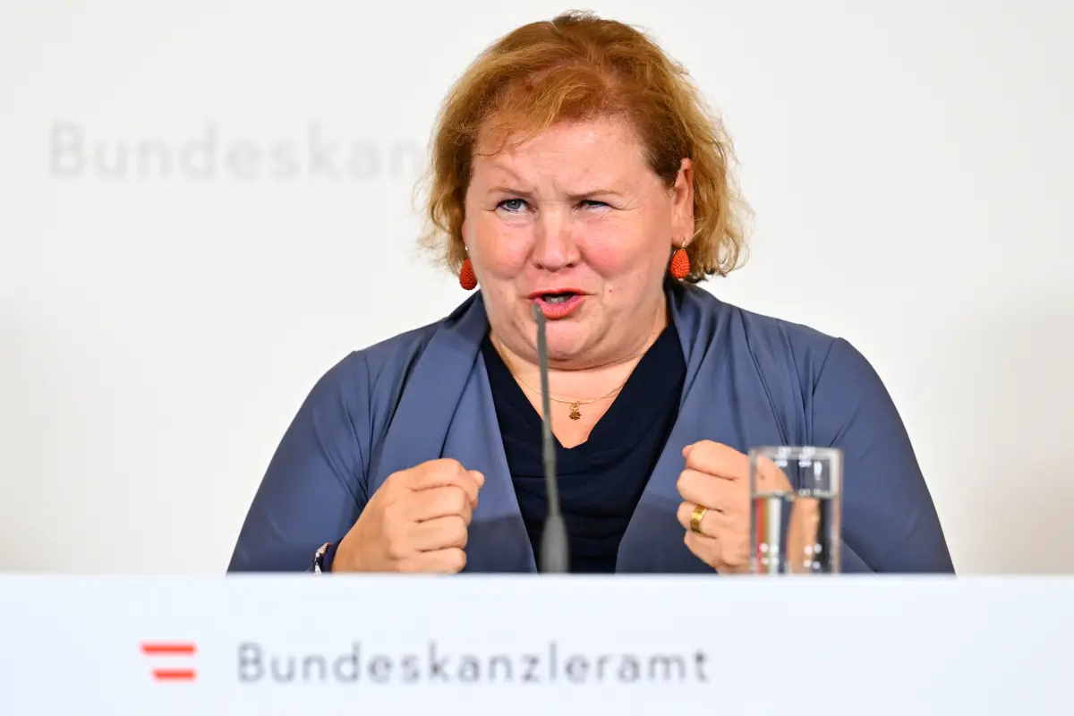 Schumann bei der Sozialhilfe-Pressekonferenz Anfang der Woche