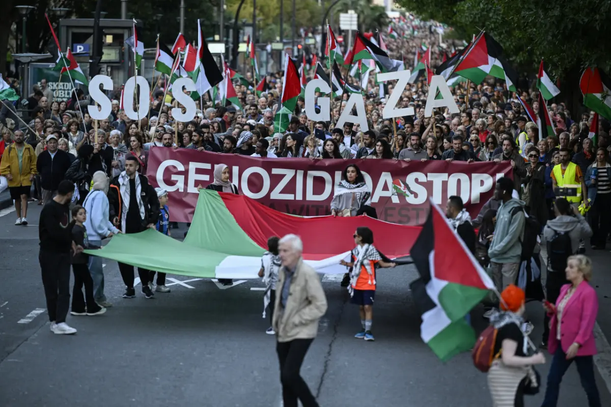 Großdemonstration in San Sebastián am Mittwochabend