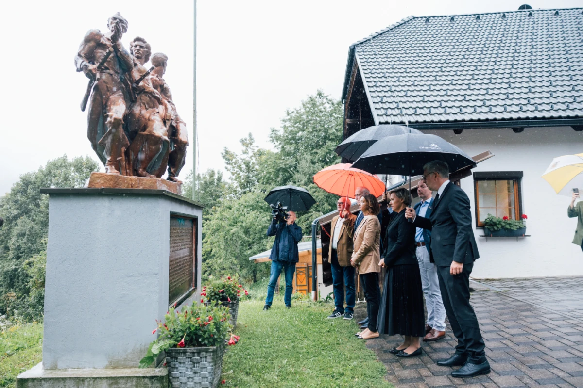 Der Polizeieinsatz fand bei der NS-Gedenkstätte in Kärnten statt