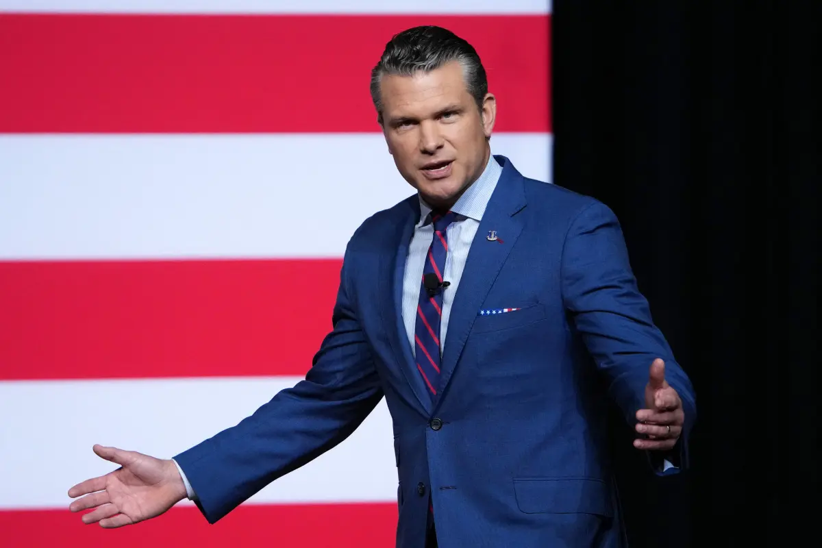 US-Verteidigungsminister Pete Hegseth spricht zu Militärs in Quantico