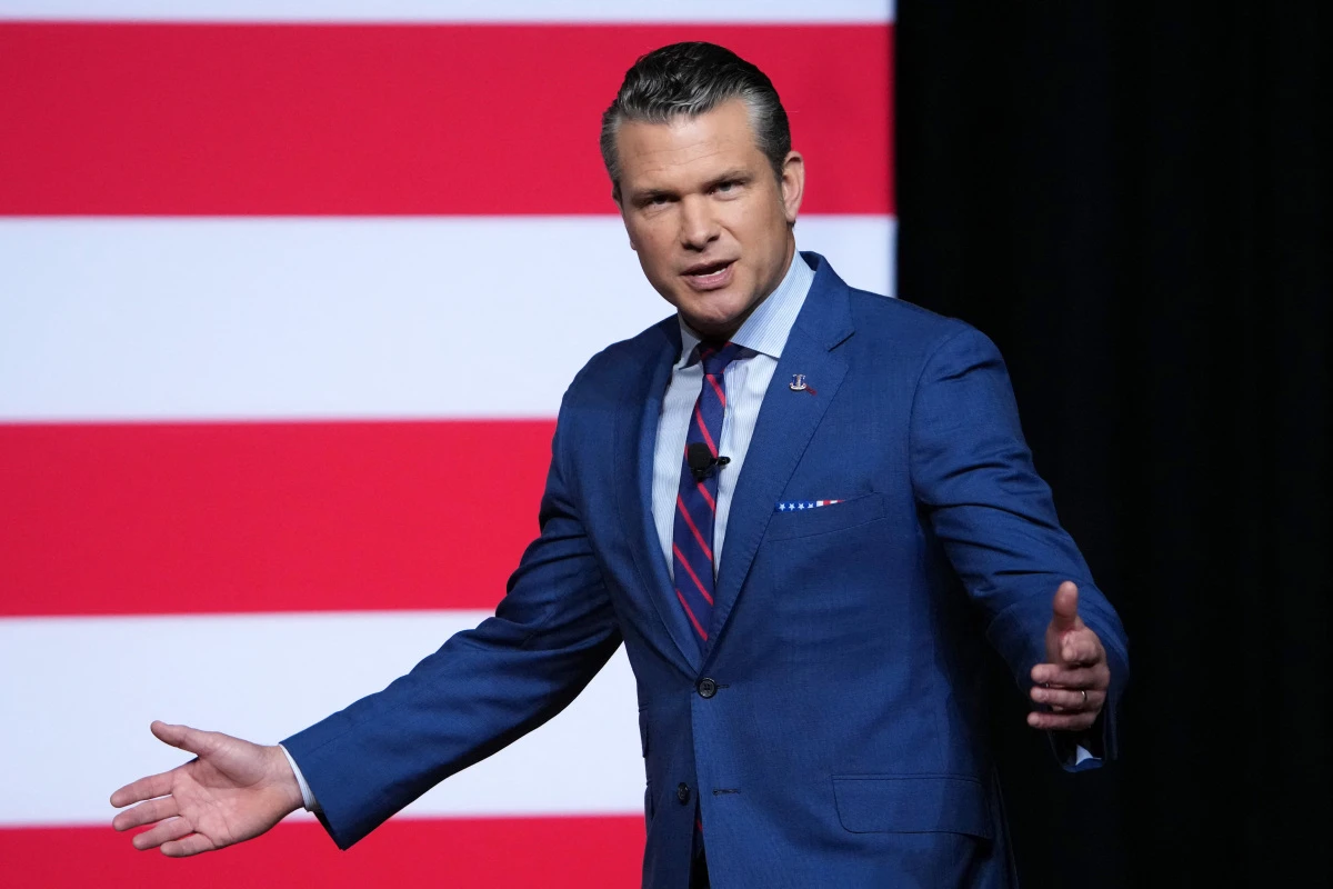 US-Verteidigungsminister Pete Hegseth spricht zu Militärs in Quantico