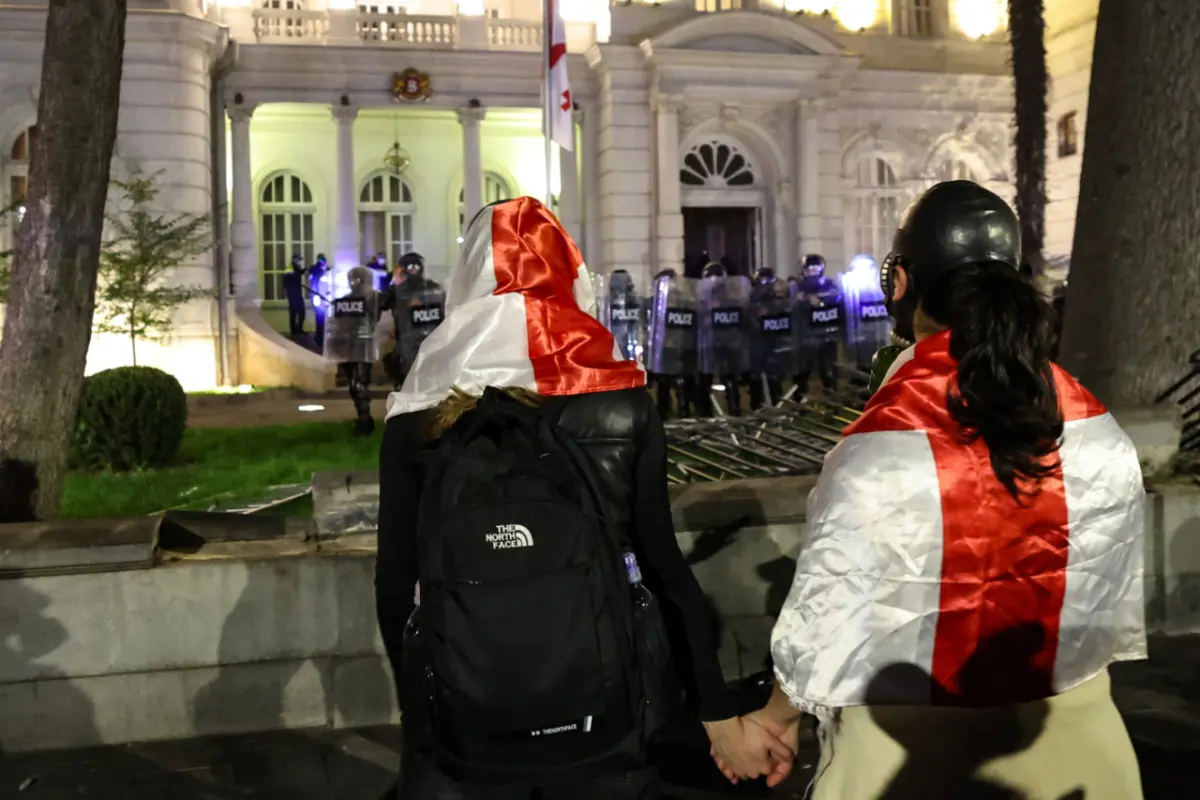 Unruhen bei Protesten in Georgien