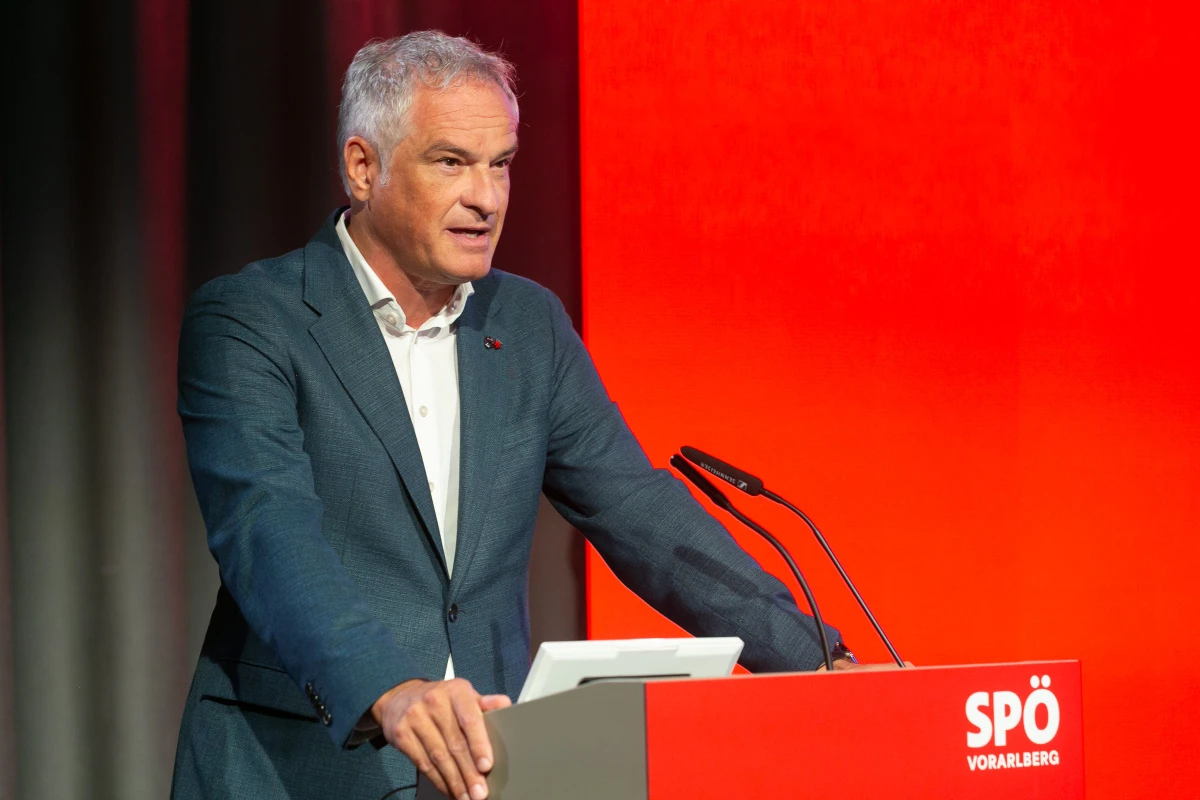 Mario Leiter als Chef der SPÖ Vorarlberg bestätigt