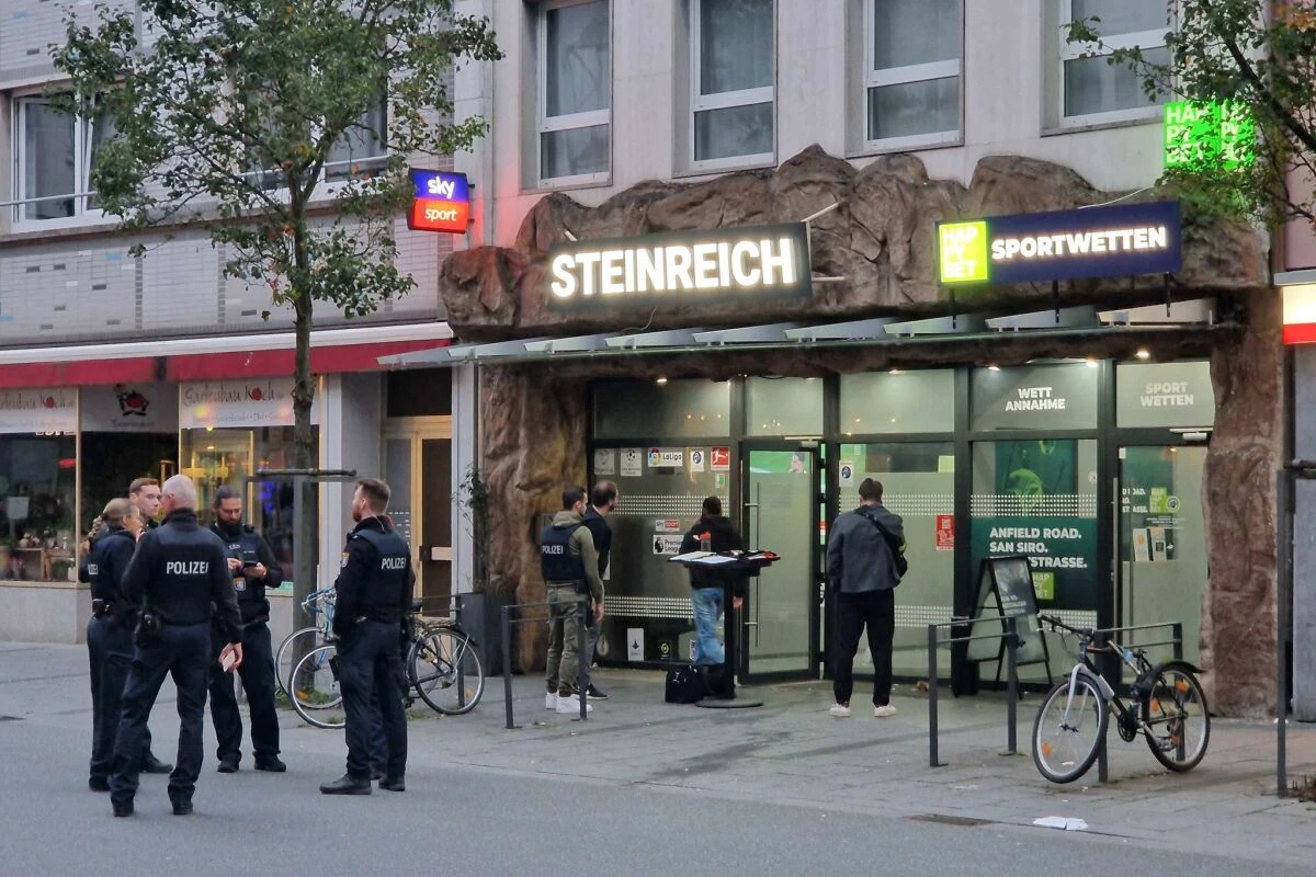 Polizeieinsatz auf dem Marktplatz von Gießen
