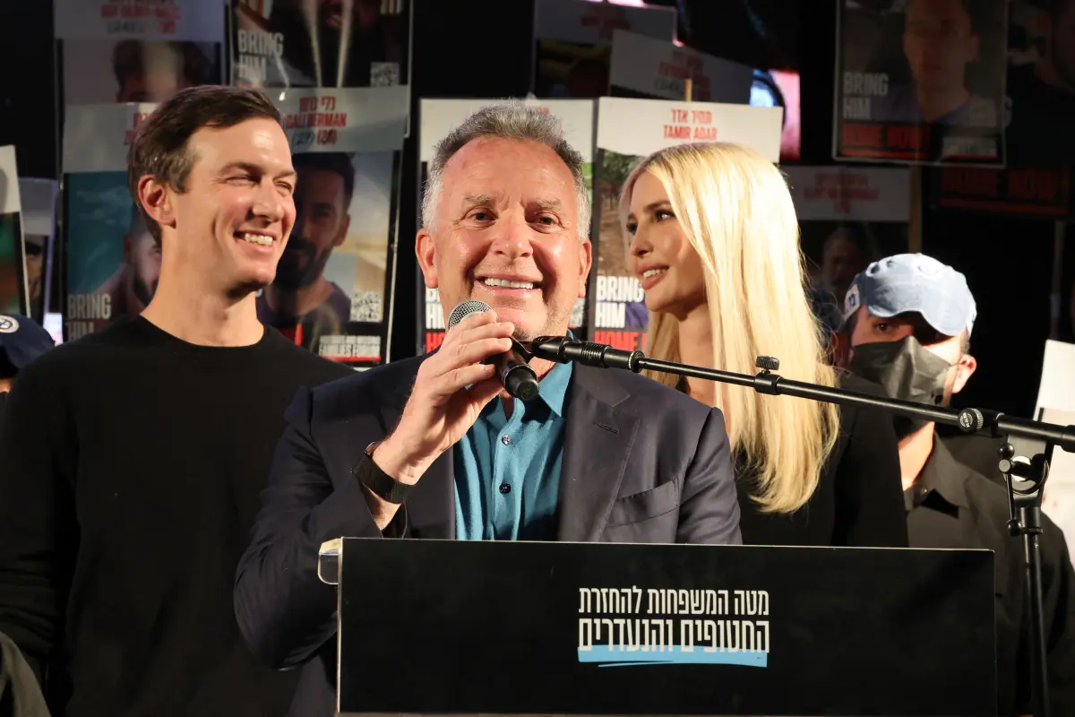 Kundgebung mit Witkoff, Ivanka Trump und Kushner in Tel Aviv