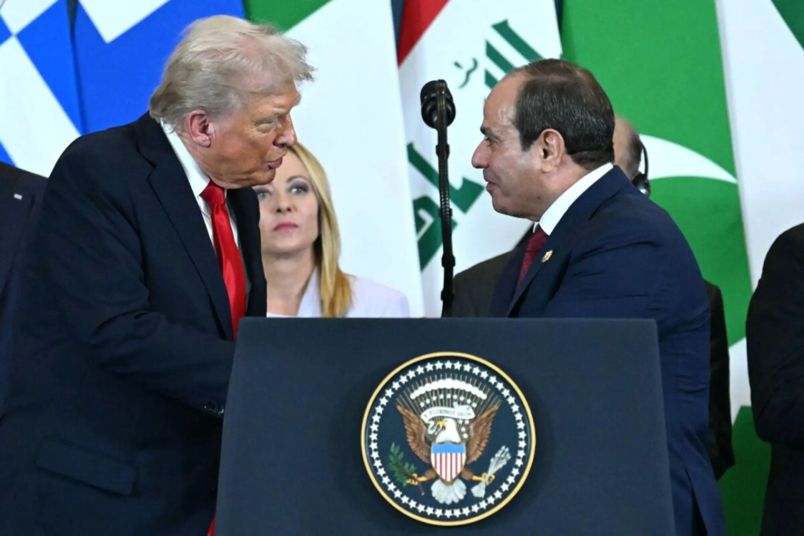 Trump im Gespräch mit Ägyptens Präsident al-Sisi