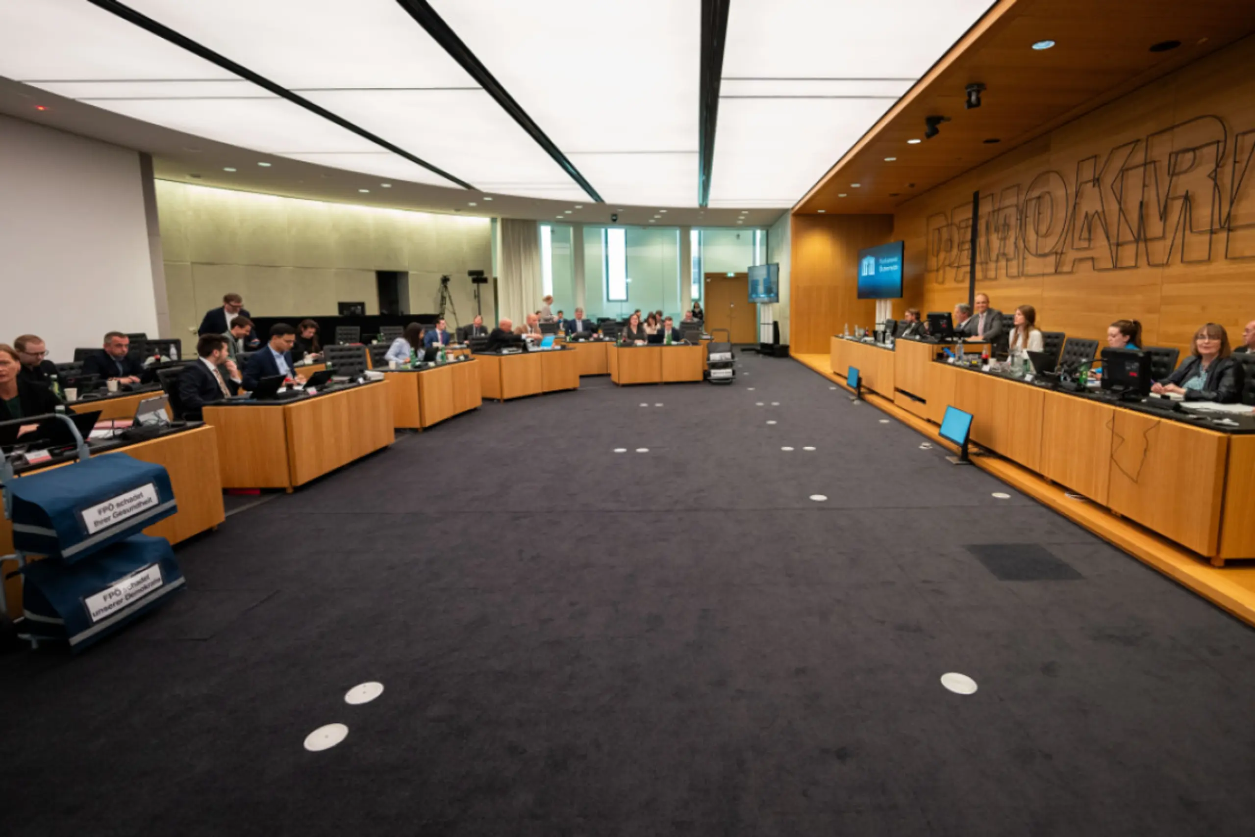 Das U-Ausschuss-Lokal im Parlament