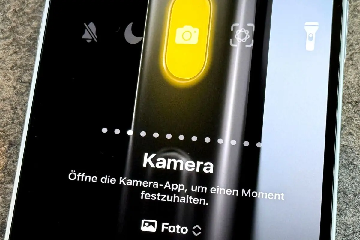 Ab dem iPhone 15 Pro ermöglicht die Aktionstaste schnellen Kamerastart