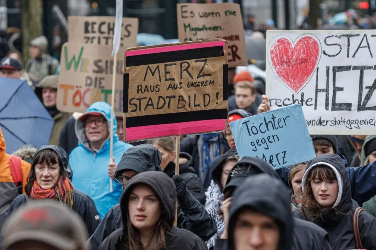 Demonstration nach "Stadtbild"-Aussagen