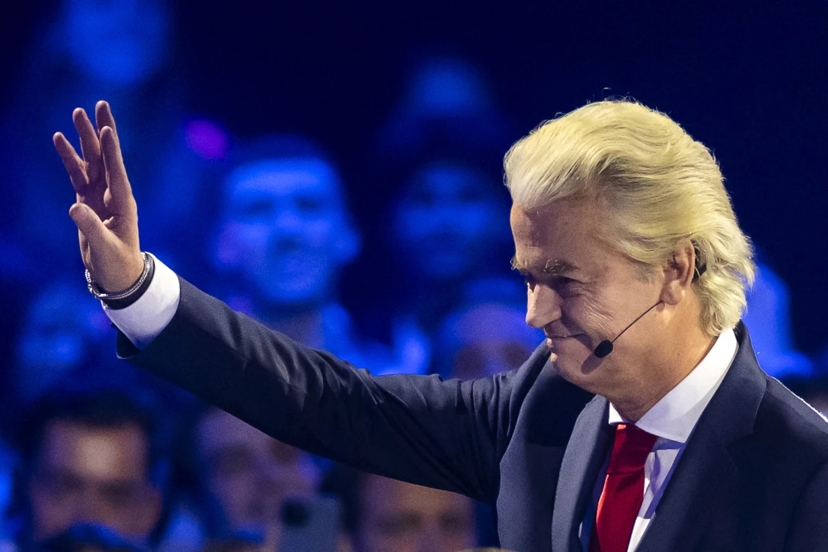Der Rechtspopulist Wilders bei einer Wahldebatte
