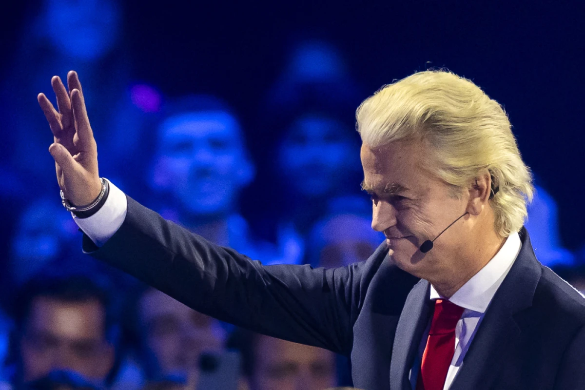 Der Rechtspopulist Wilders bei einer Wahldebatte