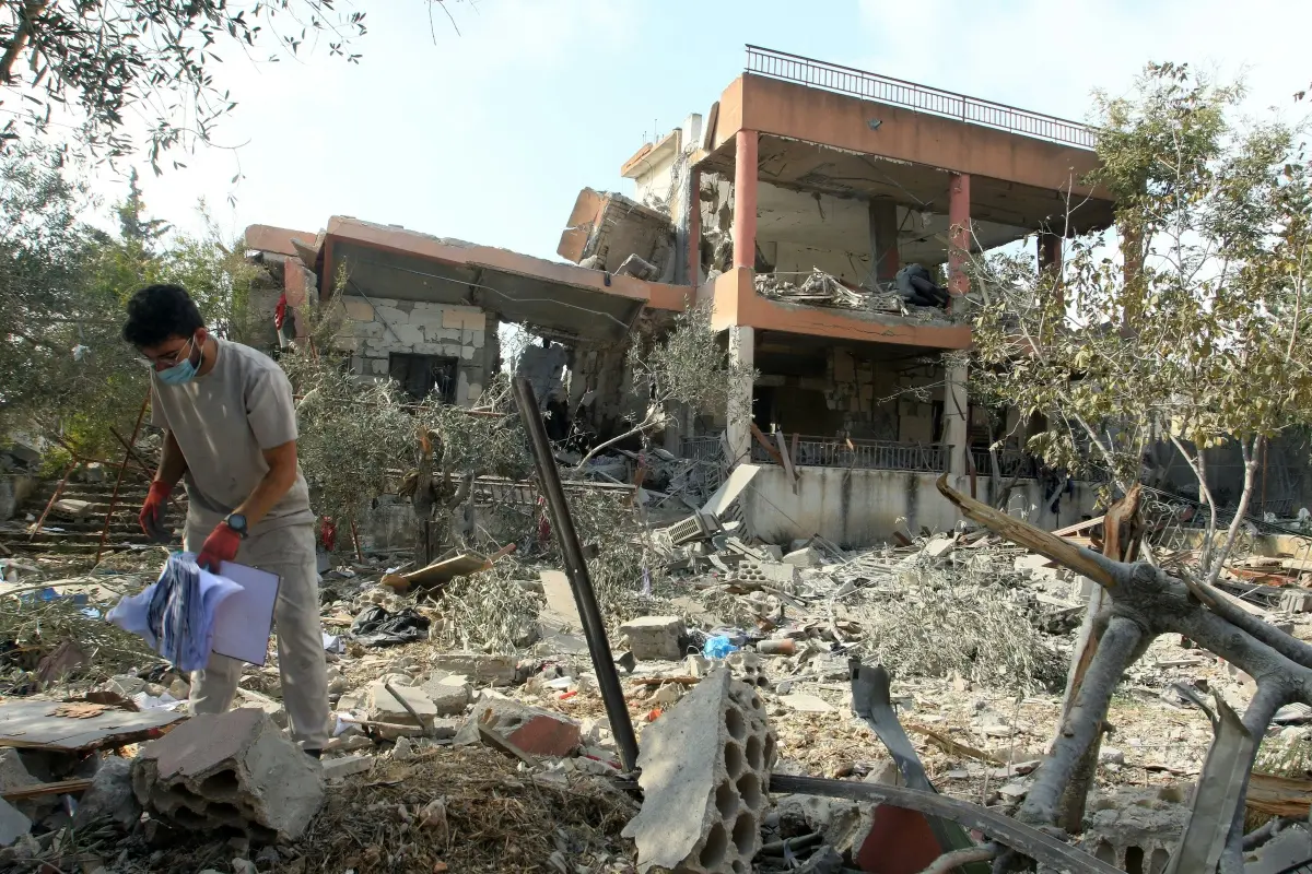 Schäden nach israelischen Angriffen im Libanon (Themenbild)