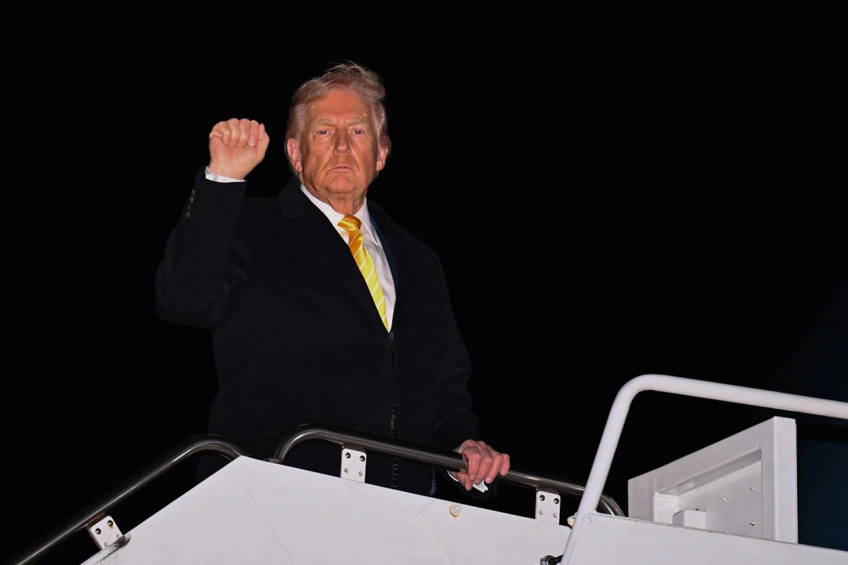 Trump kündigte Klage in der Air Force One an