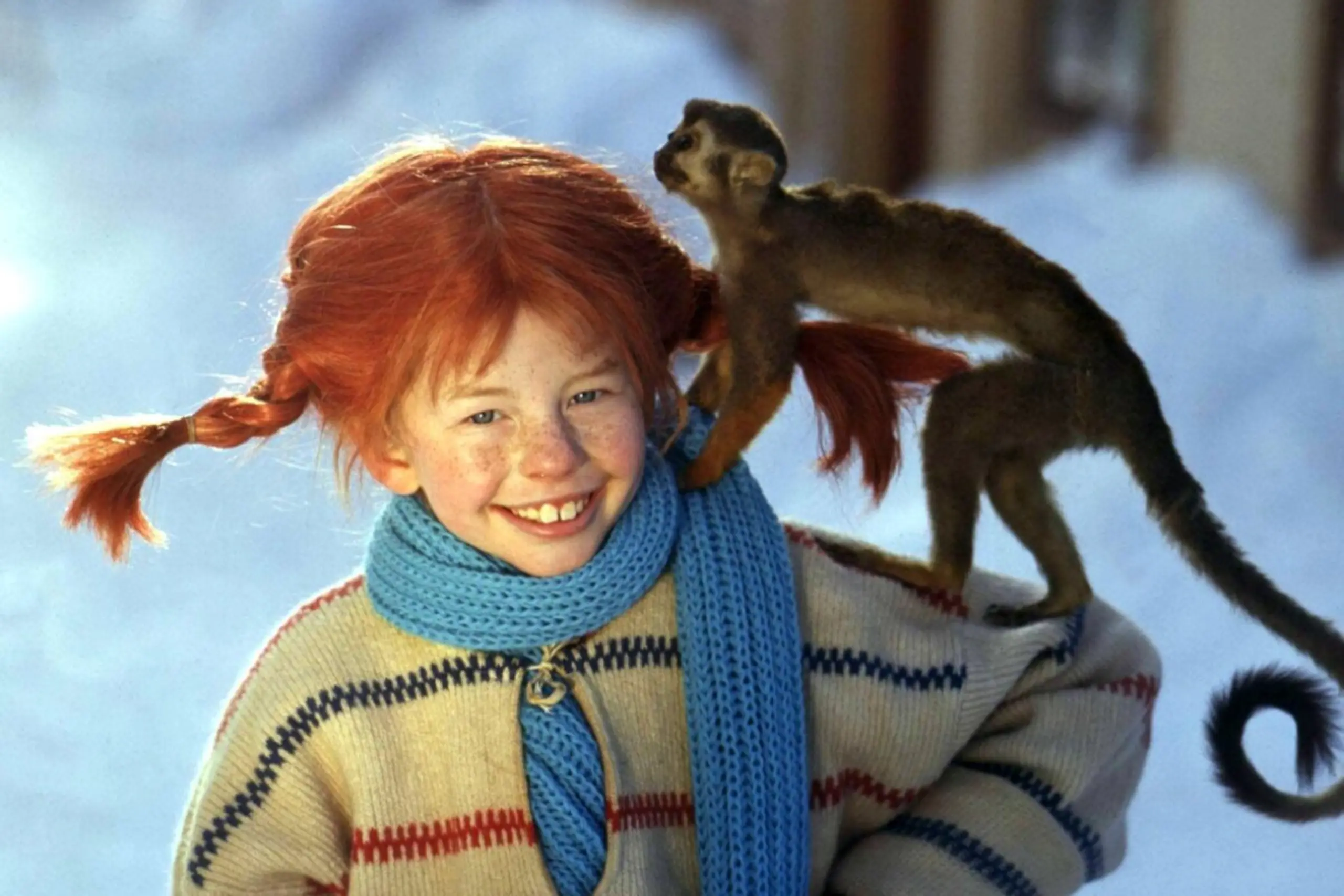 Pippi Langstrumpf und ihr Äffchen Herr Nilsson