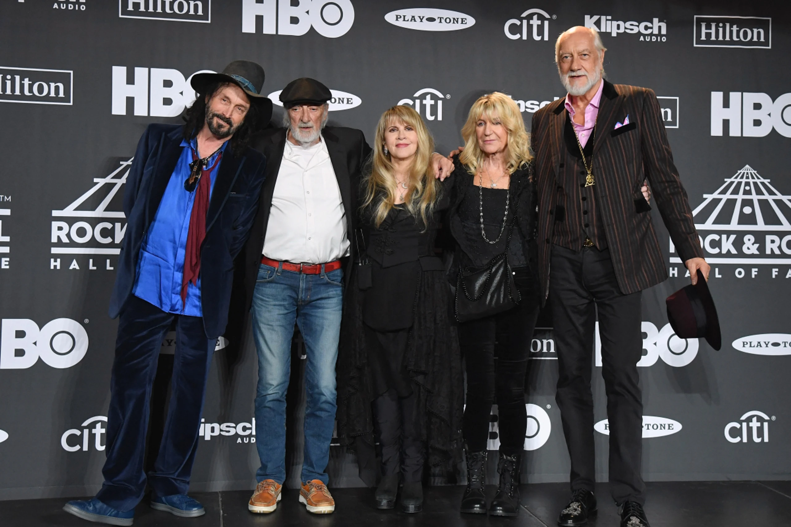 John McVie (2.v.l.) 2019 mit Fleetwood Mac