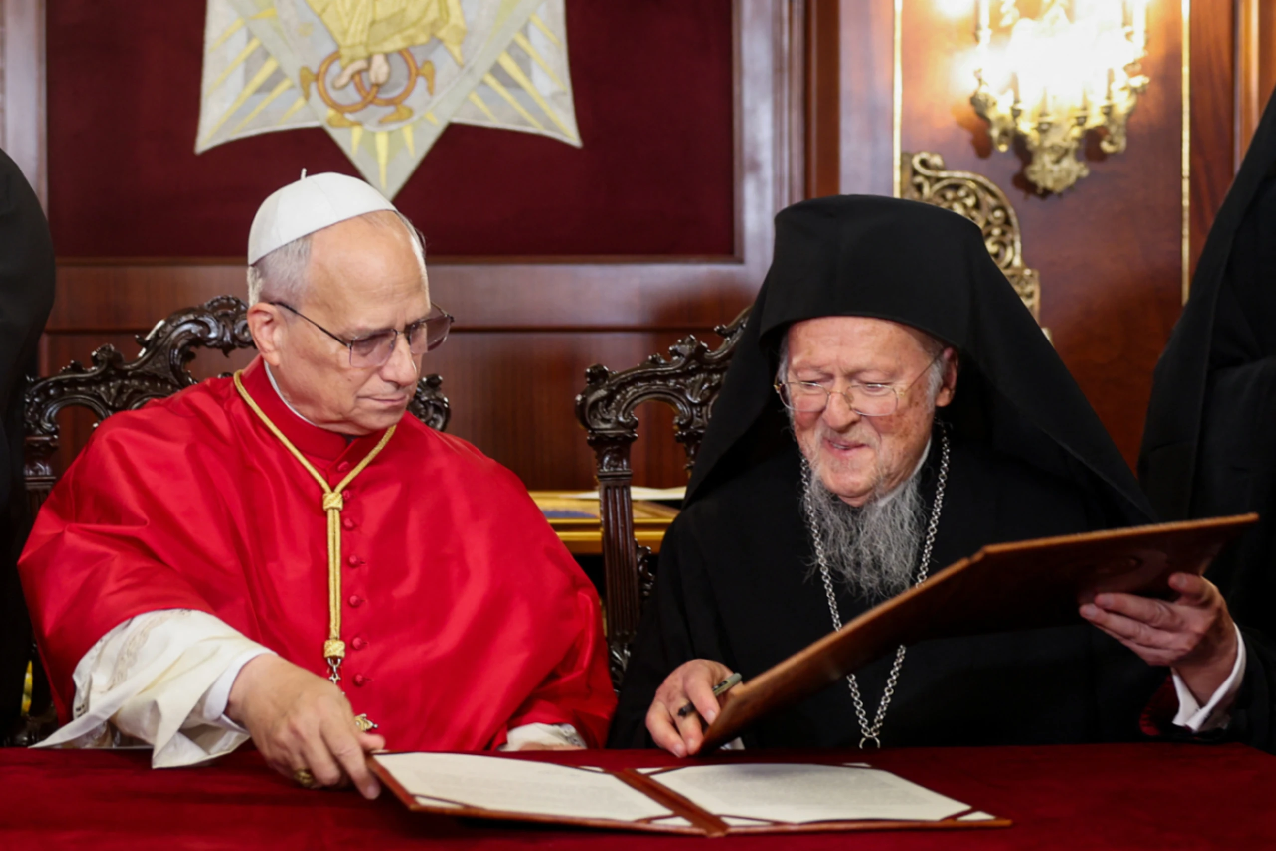 Papst Leo XIV. traf Patriarch Bartholomeus I.