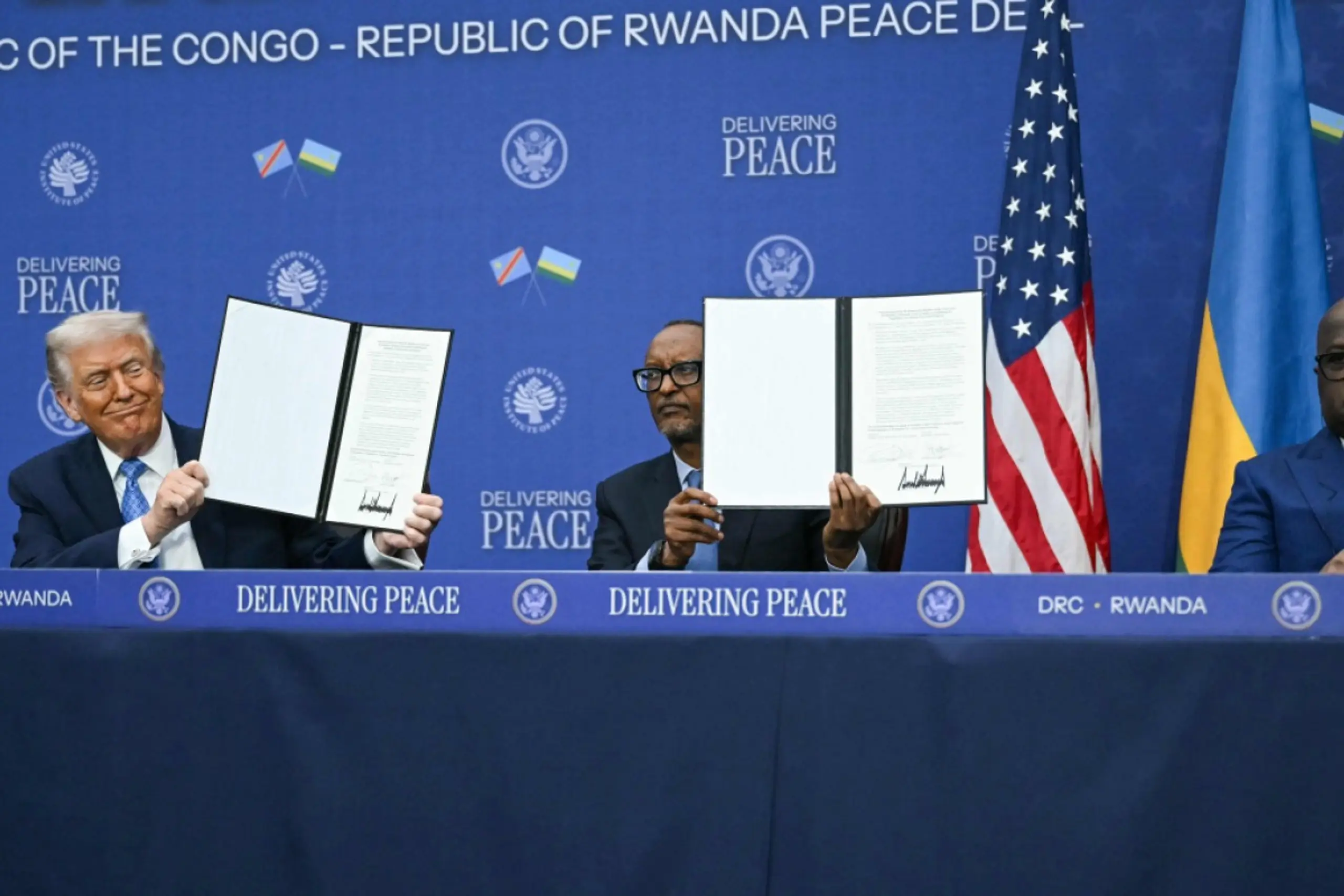 Unterzeichnung fand im Washingtoner Friedensinstitut statt