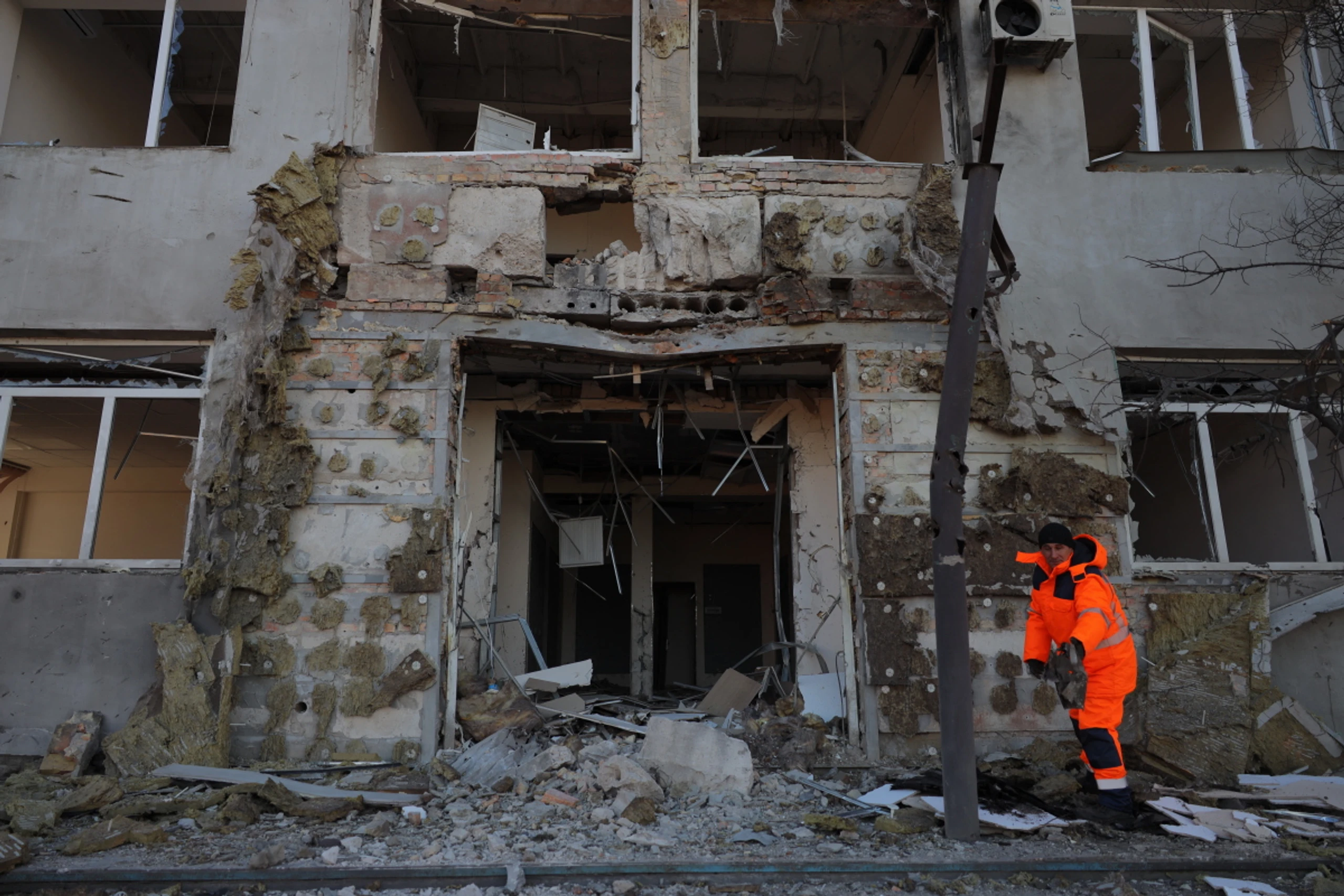 Beschädigtes Haus in Odessa