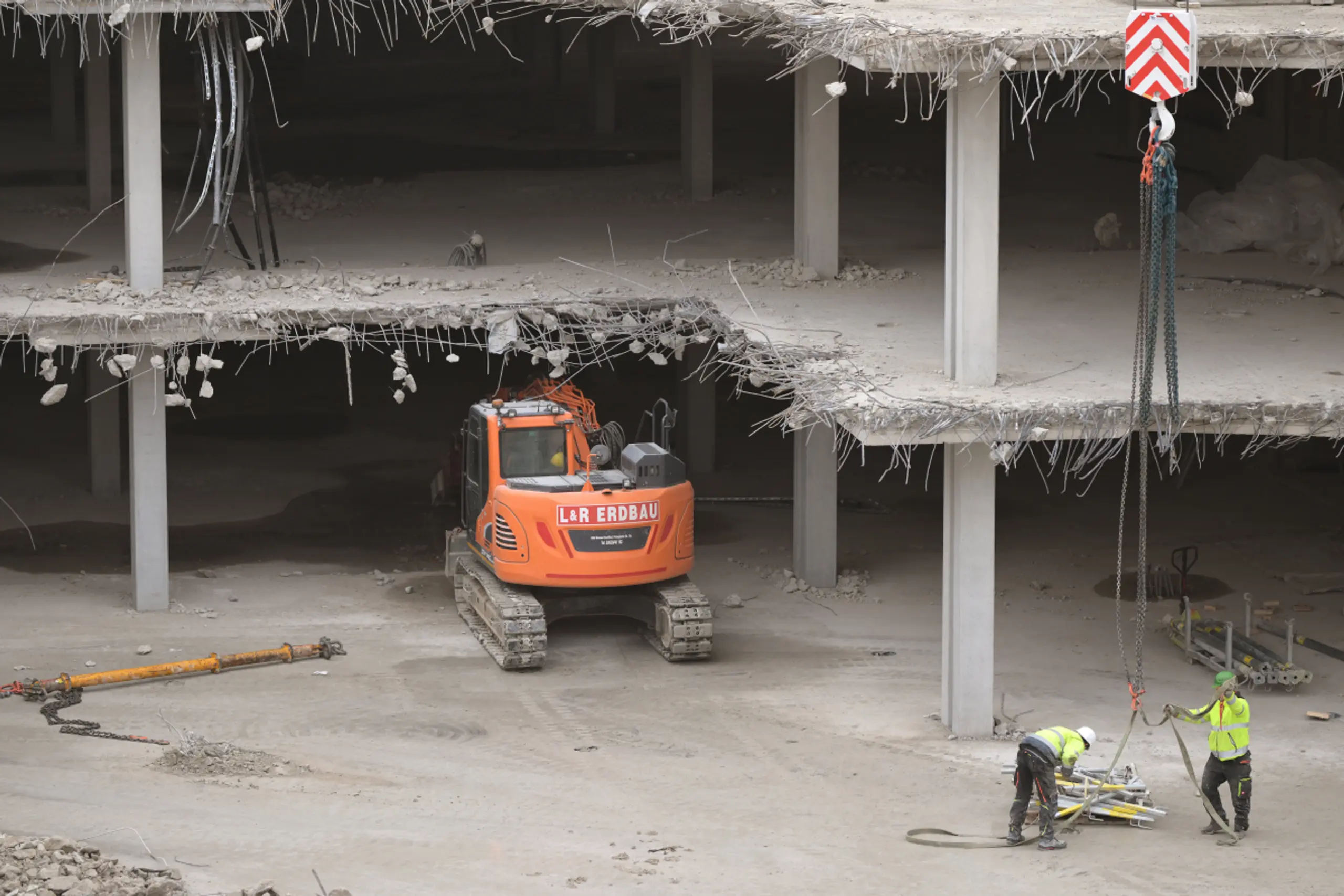 Der Rückbau ist voll im Gang