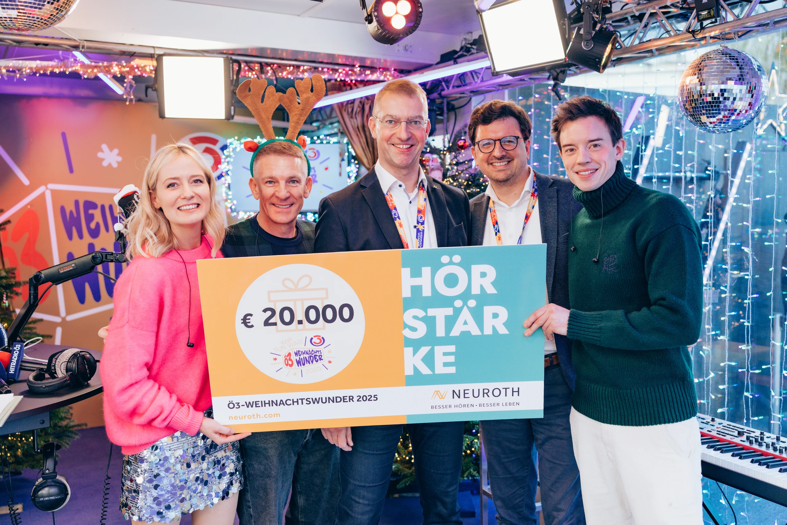 Neuroth unterstützt Ö3-Weihnachtswunder mit 20.000 Euro