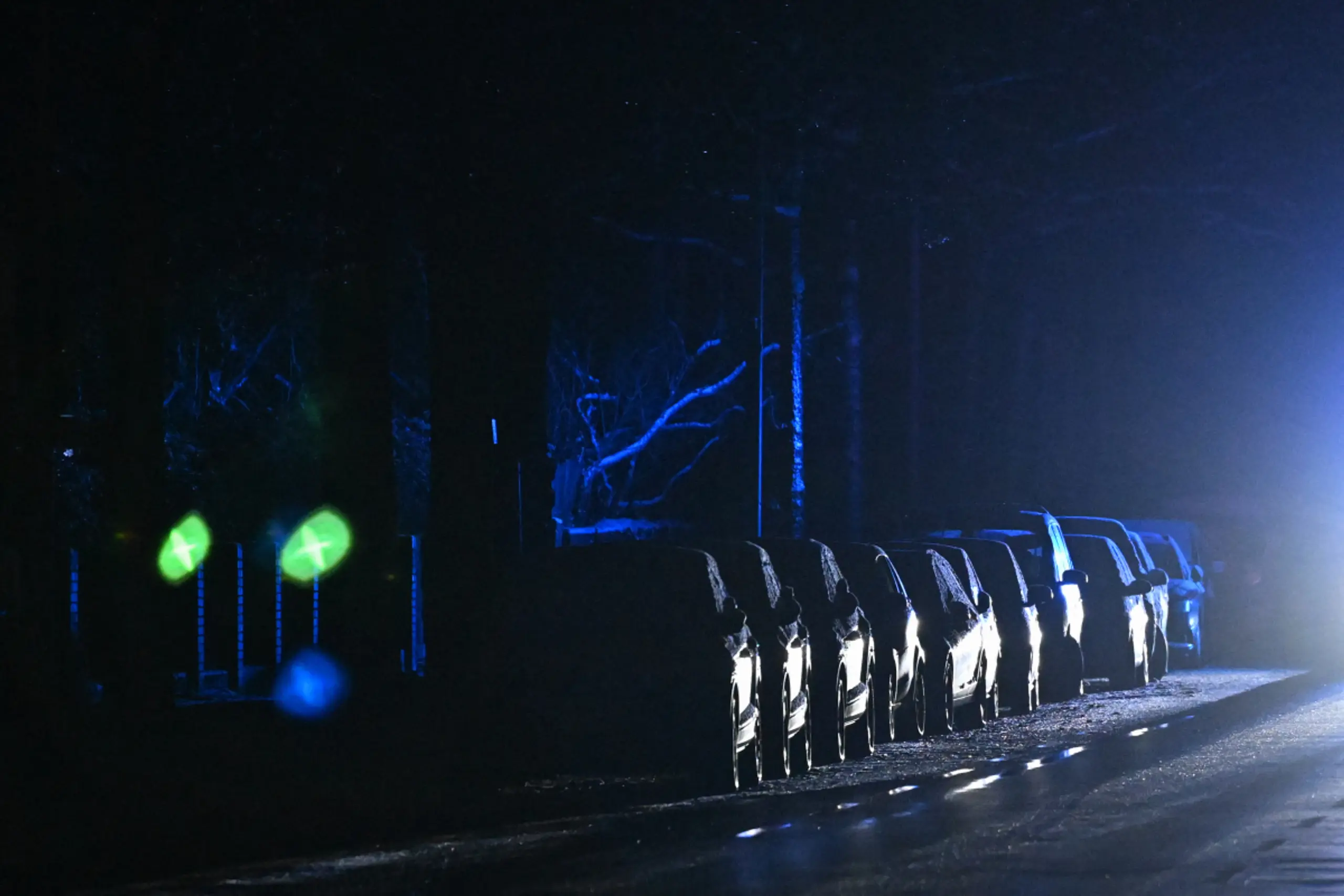 In Teilen der deutschen Hauptstadt herrscht Dunkelheit