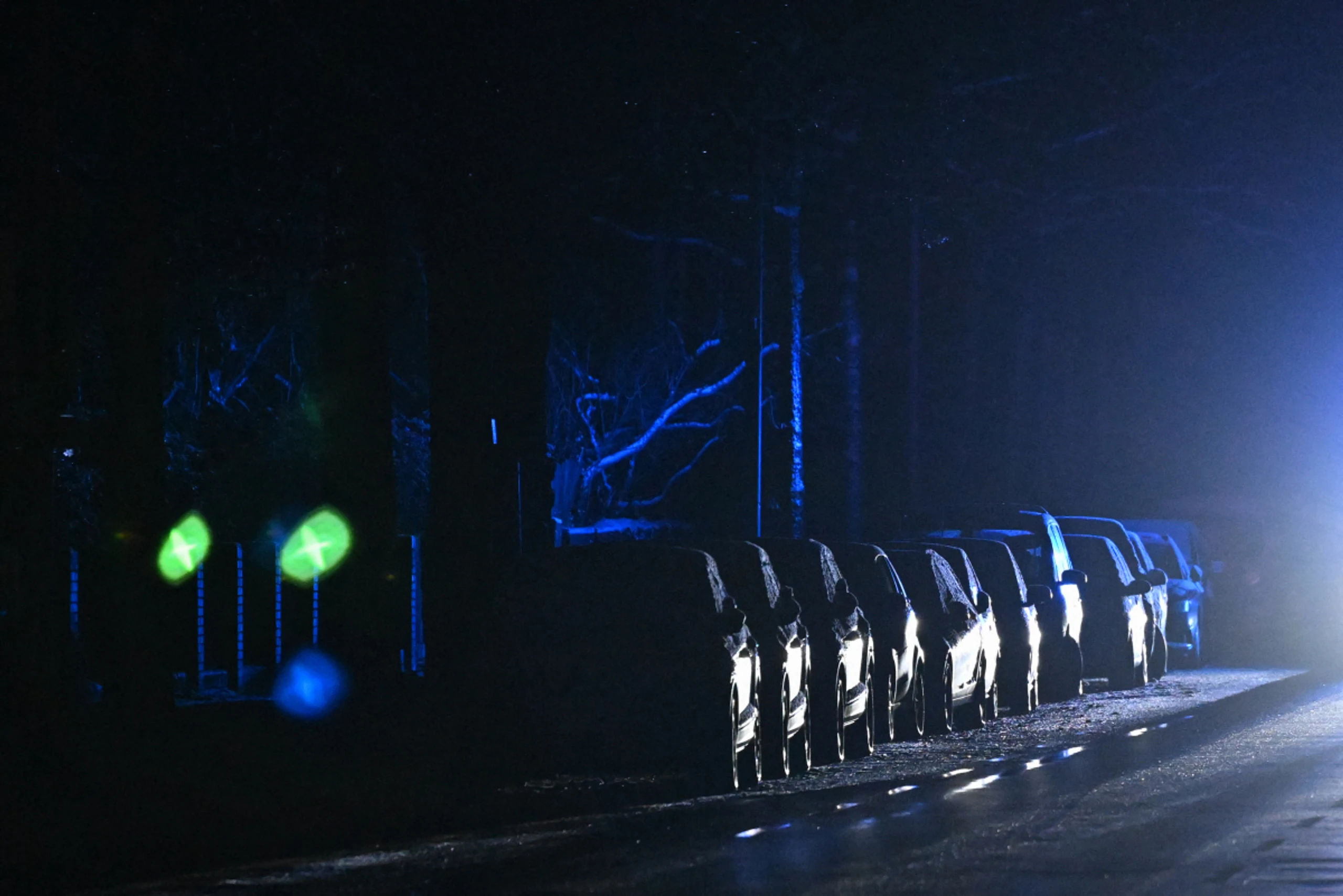 In Teilen der deutschen Hauptstadt herrscht Dunkelheit